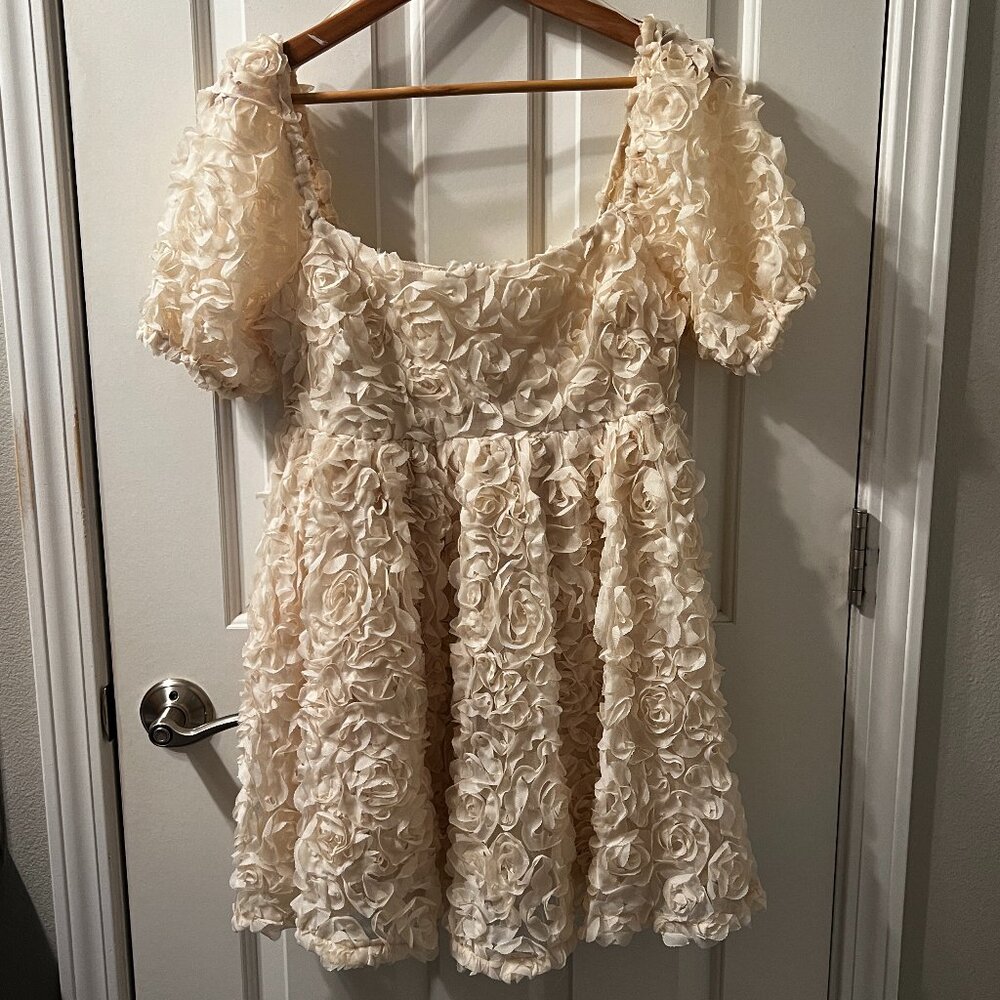 Le Lis - Rosette Mini Dress / Size Small